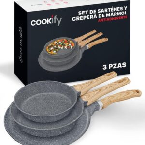 Set de sartenes mármol