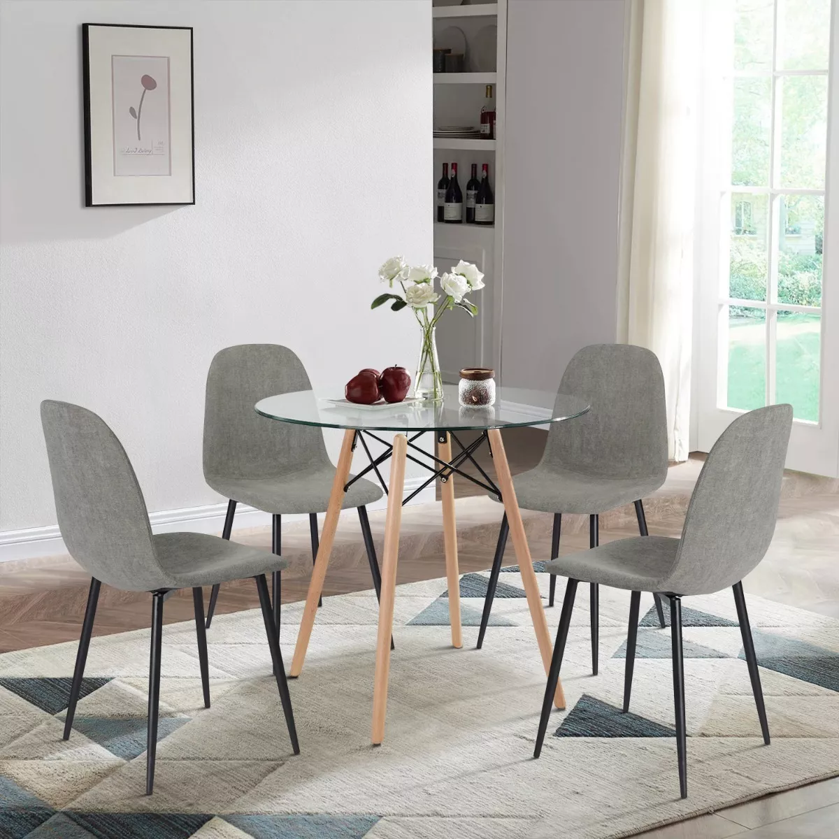 Juego De 4 Sillas De Comedor Escandinavo - Image 4