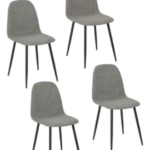Juego De 4 Sillas De Comedor Escandinavo