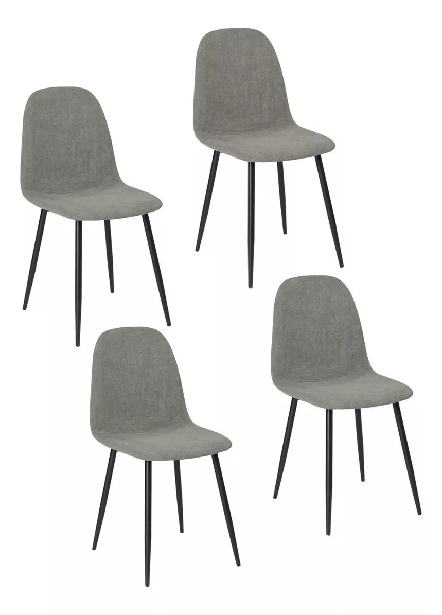 Juego De 4 Sillas De Comedor Escandinavo