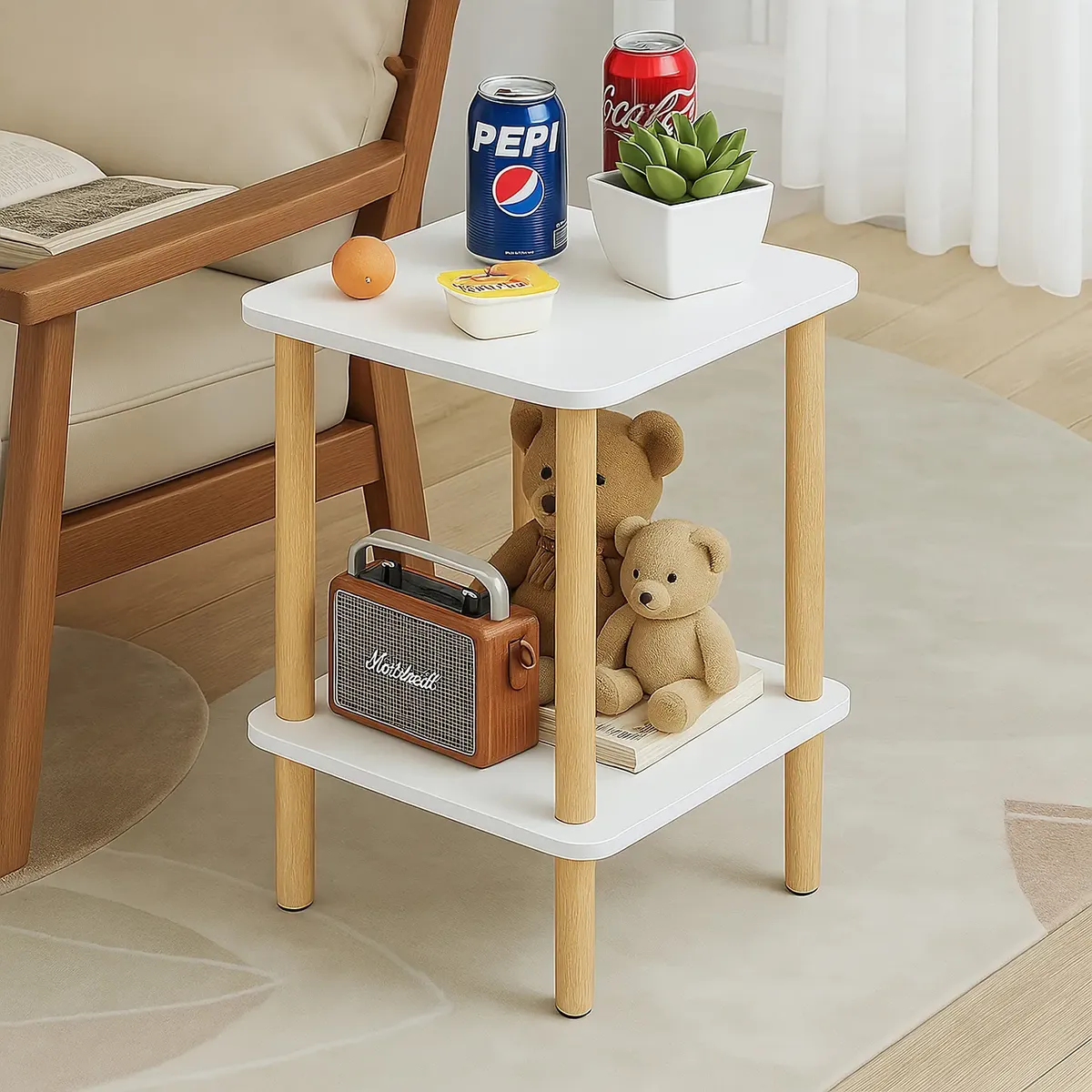 Mesa Central De Madera Minimalista - Image 2