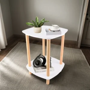 Mesa De Centro Minimalista Madera 2 Niveles