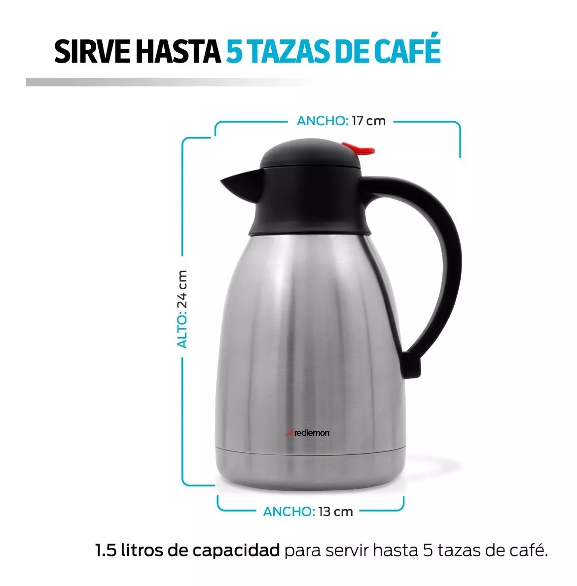 Redlemon Cafetera Térmica 1.5 L - Image 3